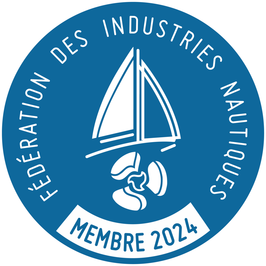 Logo de la fédération des industries nautiques, en tant que membre pour 2024.